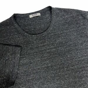 Buck Mason Shirt Men Large Grey Slub Curved Hem Tee Vintage Wash Lightweight USA
